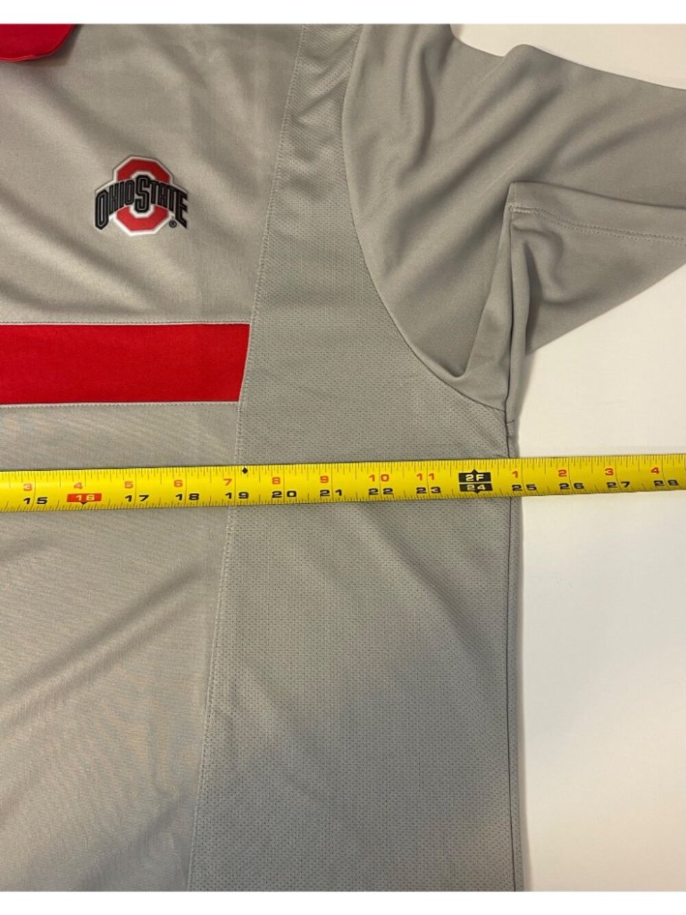 Nike Dri-Fit Ohio State Buckeyes Polo Gray SS Men's XL - Picture 6 of 7